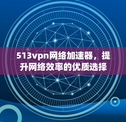 513vpn网络加速器，提升网络效率的优质选择