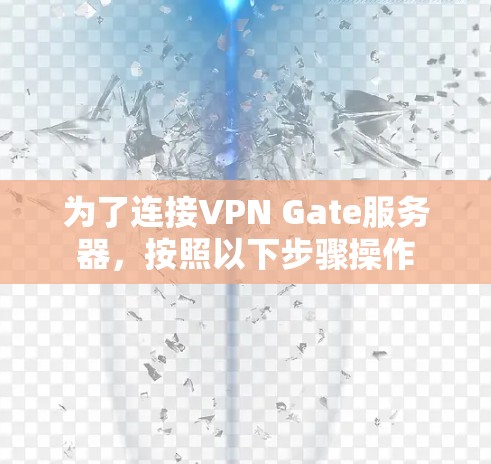 为了连接VPN Gate服务器，按照以下步骤操作