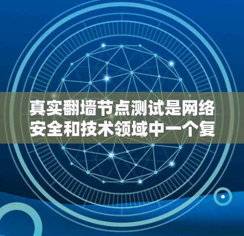 真实翻墙节点测试是网络安全和技术领域中一个复杂但重要的主题，涉及多个因素需要综合考虑。以下是关于真实翻墙节点测试的详细分析和步骤建议